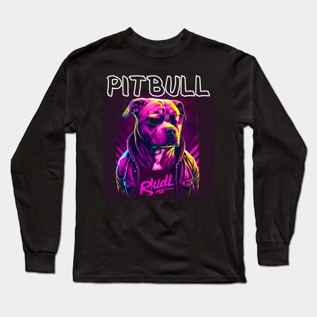 Graffiti Style - Cool Pitbull 3 Long Sleeve T-Shirt by PD-Store